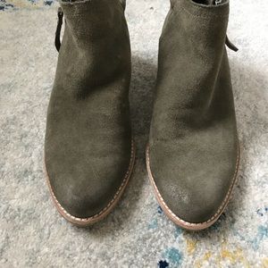 Steve Madden suede booties, size 6.5.